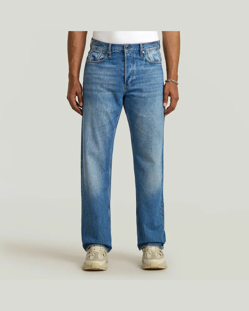 G-STAR RAW Deeggie Relaxed Straight Jeans - Mittelblau - Herren Mittelblau