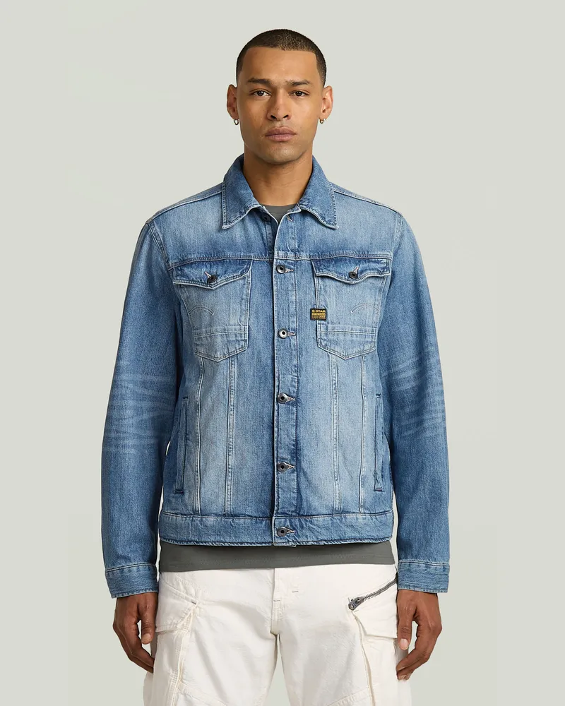 G-STAR RAW Arc 3D Jacke - Mittelblau - Herren Mittelblau