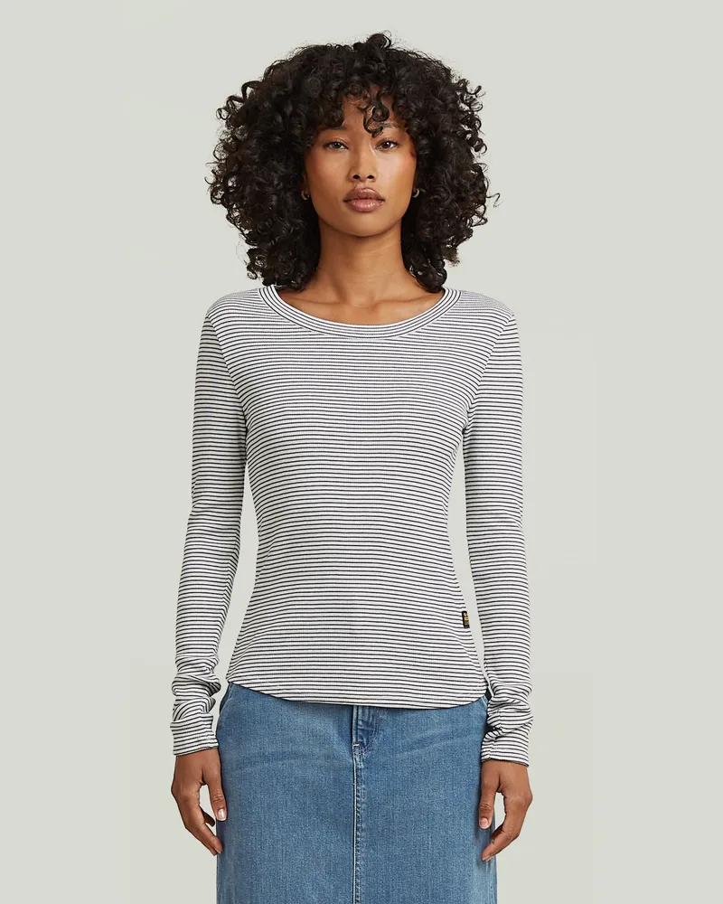 G-STAR RAW Striped Slim T-Shirt - Mehrfarbig - Damen Mehrfarbig