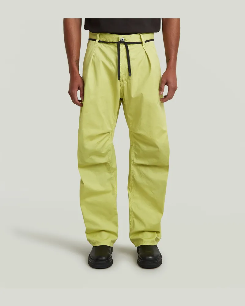 G-STAR RAW Pleated 3D Denim Hose - Grün - Herren Grün