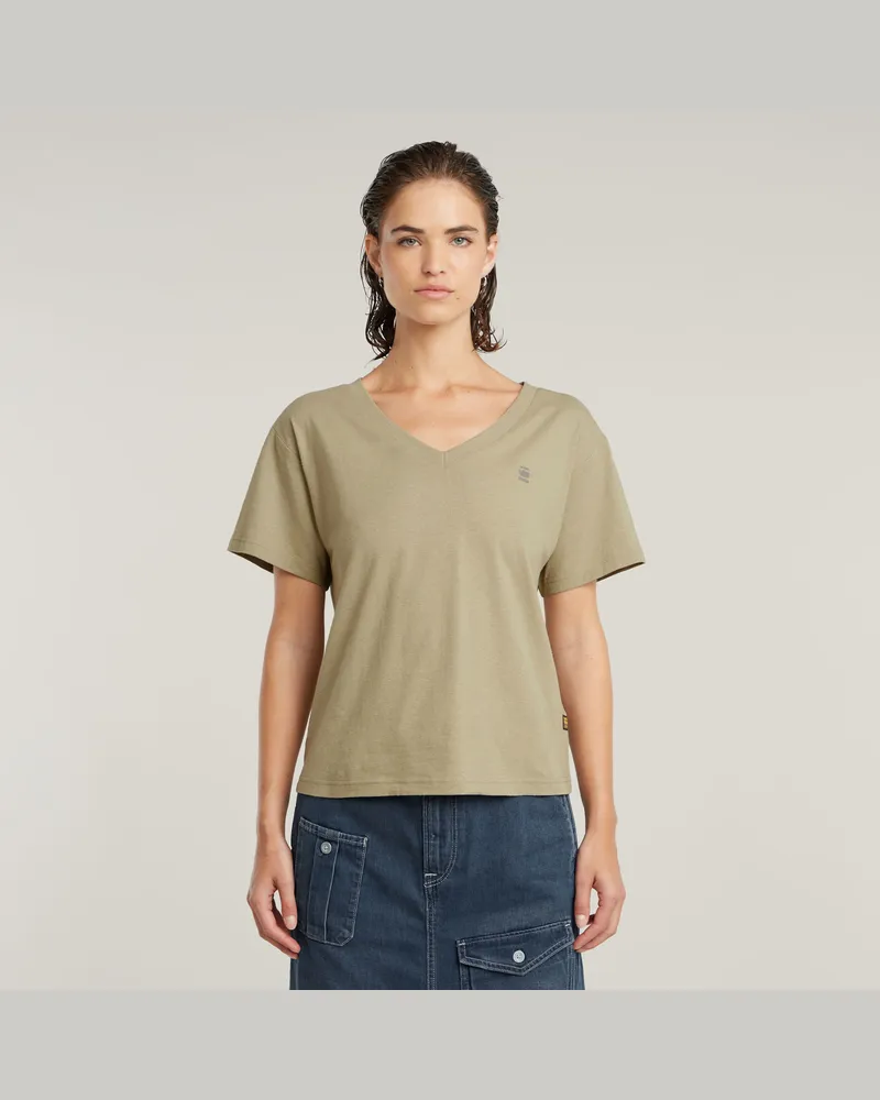 G-STAR RAW Open V Relaxed Top - Beige - Damen Beige
