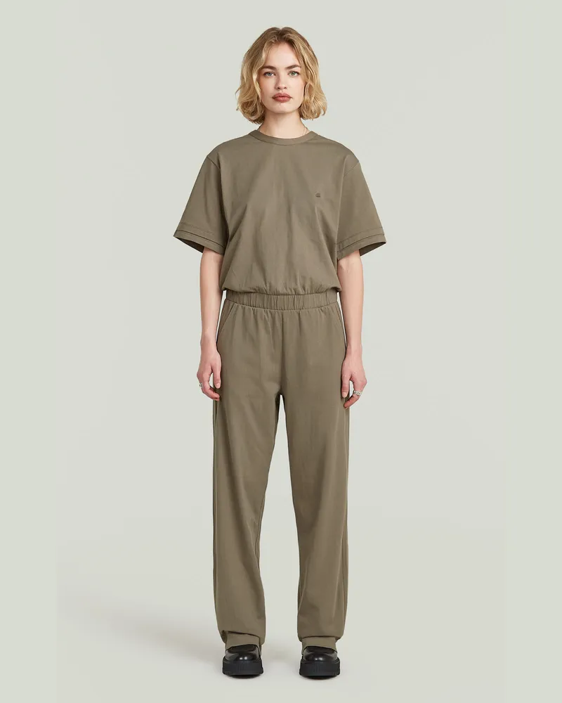 G-STAR RAW Jersey Jumpsuit - Braun - Damen Braun