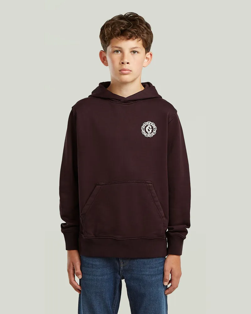 G-STAR RAW Boys Bren Hooded Sweatshirt - Braun - jungen Braun