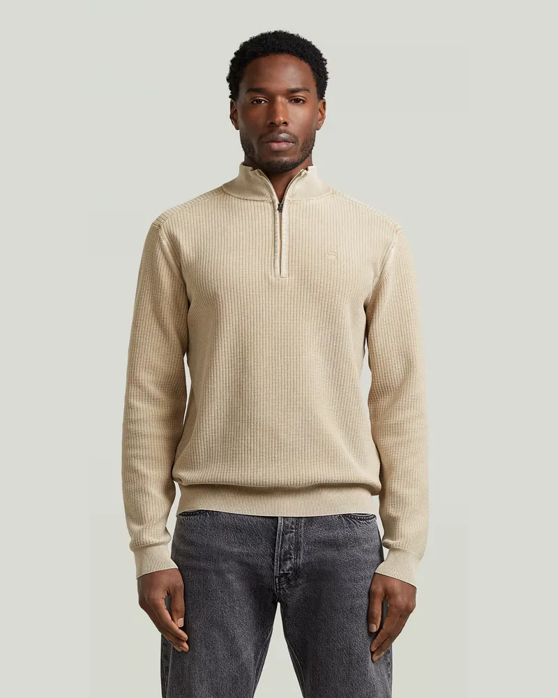 G-STAR RAW Washed Skipper Knit - Beige - Herren Beige