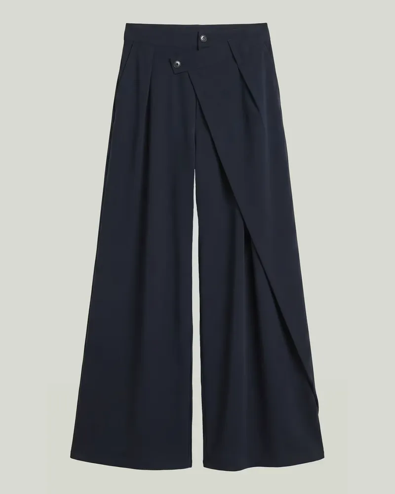 G-STAR RAW Pleated Wrap Loose Hose - Dunkelblau - Damen Dunkelblau