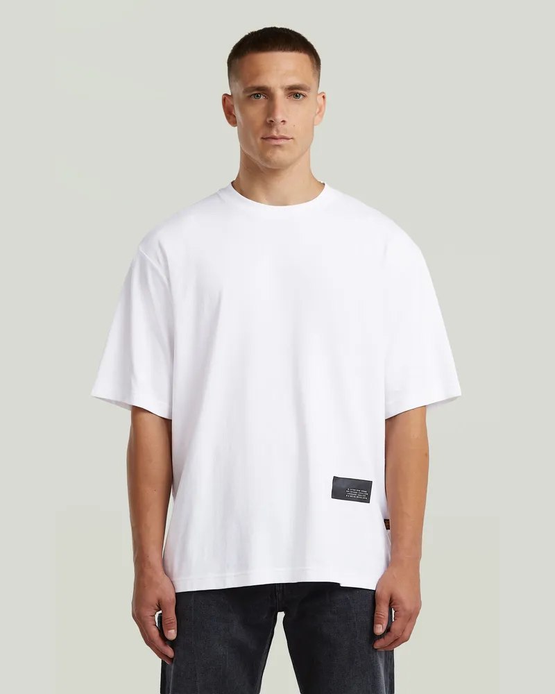 G-STAR RAW Boxy T-Shirt - Weiß - Herren Weiß
