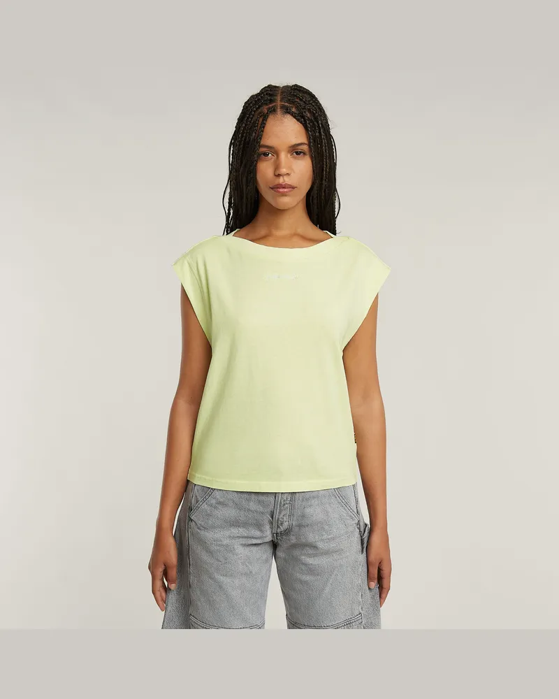 G-STAR RAW Mini G-Script Logo T-Shirt - Grün - Damen Grün