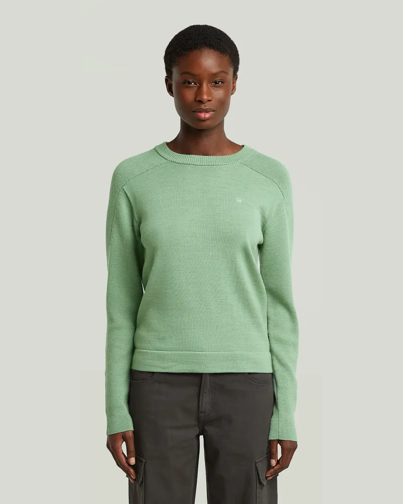 G-STAR RAW Core Knit Pullover - Grün - Damen Grün