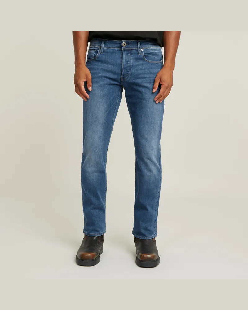 G-STAR RAW 3301 Straight Jeans - Mittelblau - Herren Mittelblau