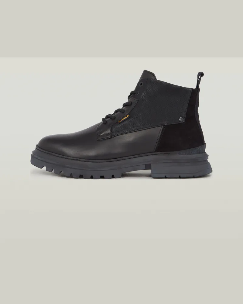 G-STAR RAW Millery Mid Leather Schuh - Schwarz - Herren Schwarz