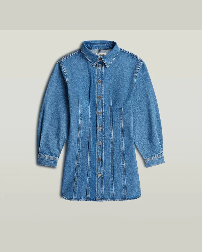 G-STAR RAW Carter Denim-Hemdkleid - Hellblau - Damen Hellblau