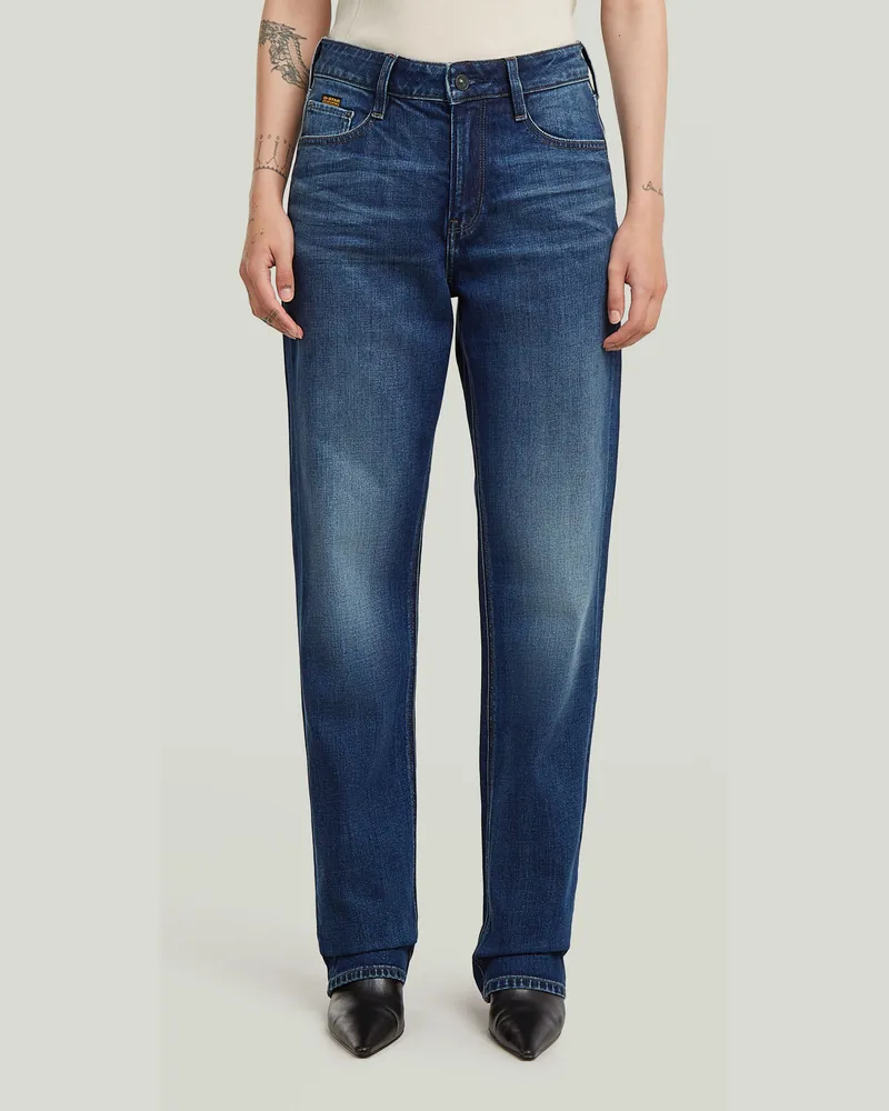 G-STAR RAW Iggie Straight Jeans - Dunkelblau - Damen Dunkelblau