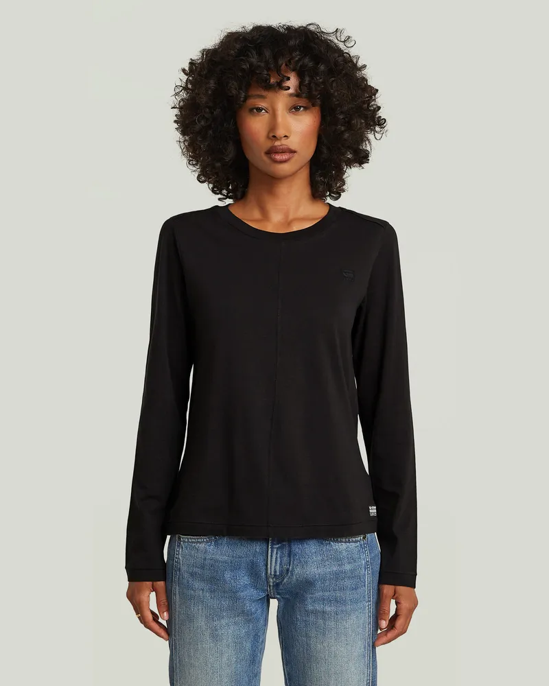 G-STAR RAW Front Seam T-Shirt - Schwarz - Damen Schwarz
