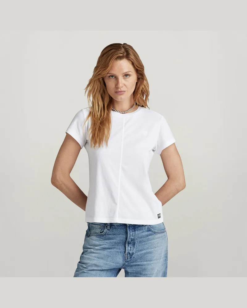 G-STAR RAW Front Seam Top - Weiß - Damen Weiß