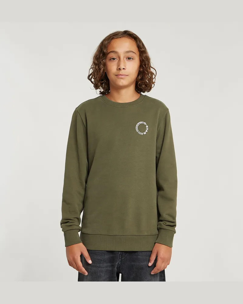G-STAR RAW Jungen Sweatshirt Unbrushed - Grün - jungen Grün