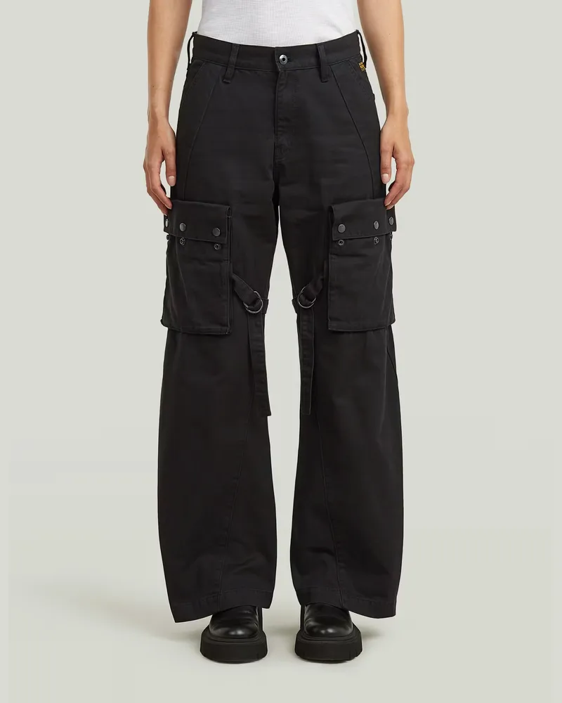 G-STAR RAW Mega Cargohose - Schwarz - Damen Schwarz