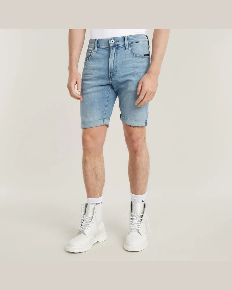 G-STAR RAW 3301 Slim Shorts - Mittelblau - Herren Mittelblau