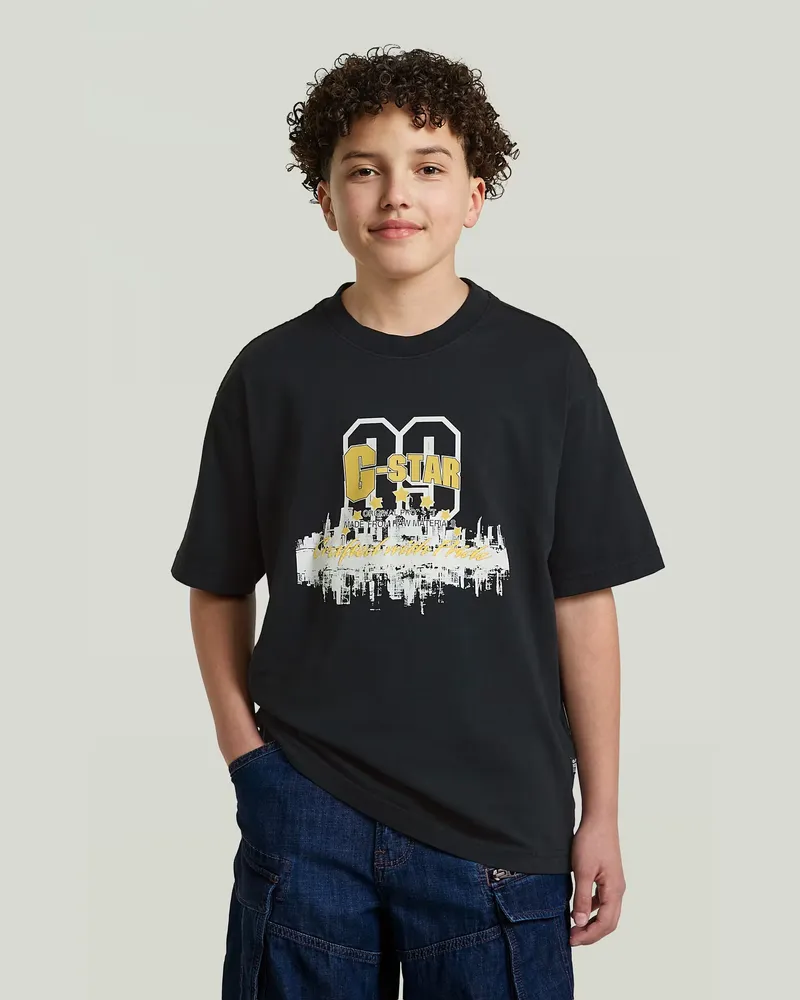 G-STAR RAW Boys Oversized T-Shirt - Schwarz - jungen Schwarz