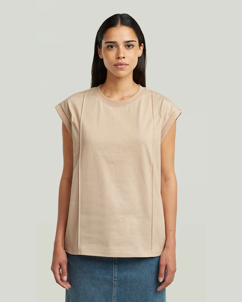 G-STAR RAW Constructed Loose T-Shirt - Pink - Damen Pink