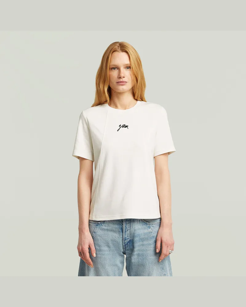 G-STAR RAW Script T-Shirt - Weiß - Damen Weiß