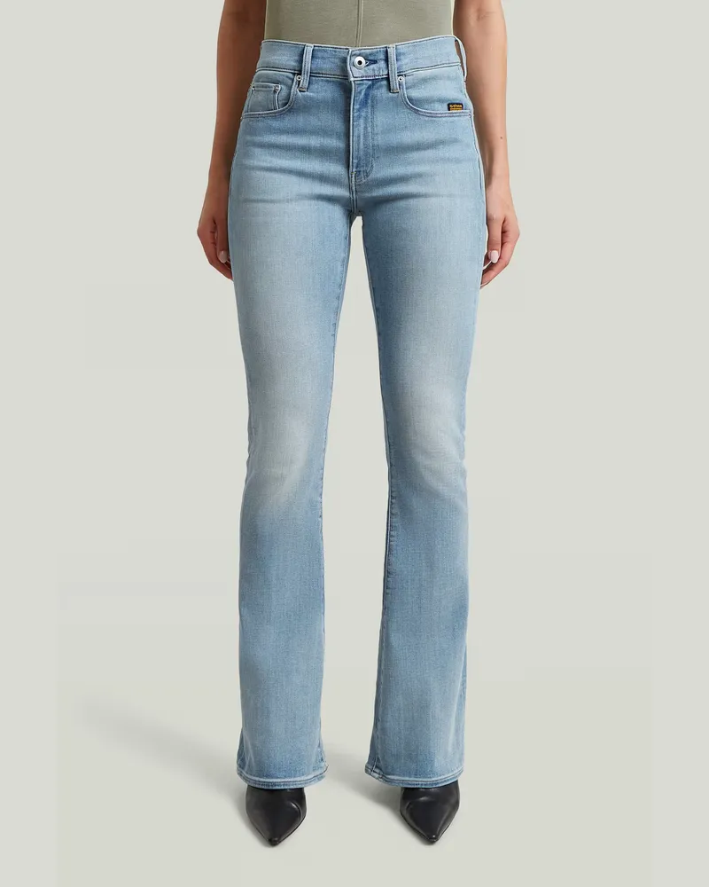 G-STAR RAW 3301 Flare Jeans - Hellblau - Damen Hellblau