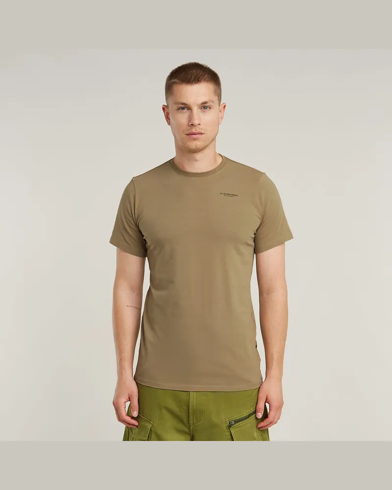 G-STAR RAW Slim Base T-Shirt - Grün - Herren Grün