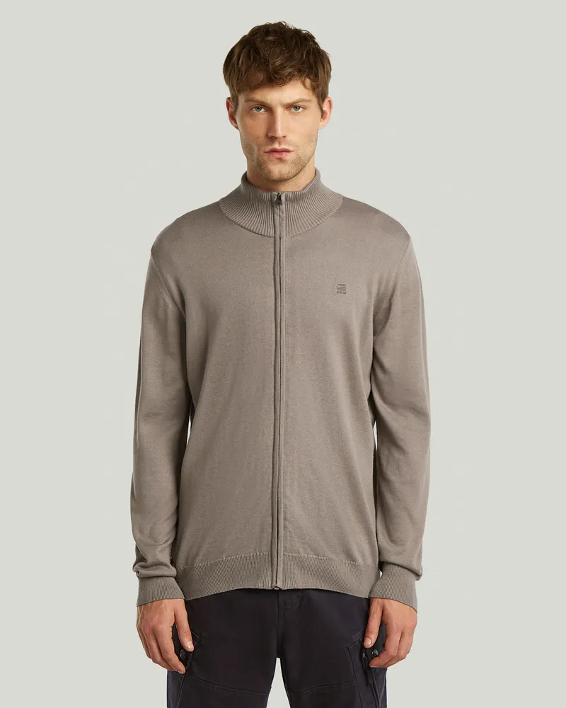 G-STAR RAW Core Zip Through Knit - Beige - Herren Beige