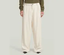 Pleated Chino - Beige - Damen