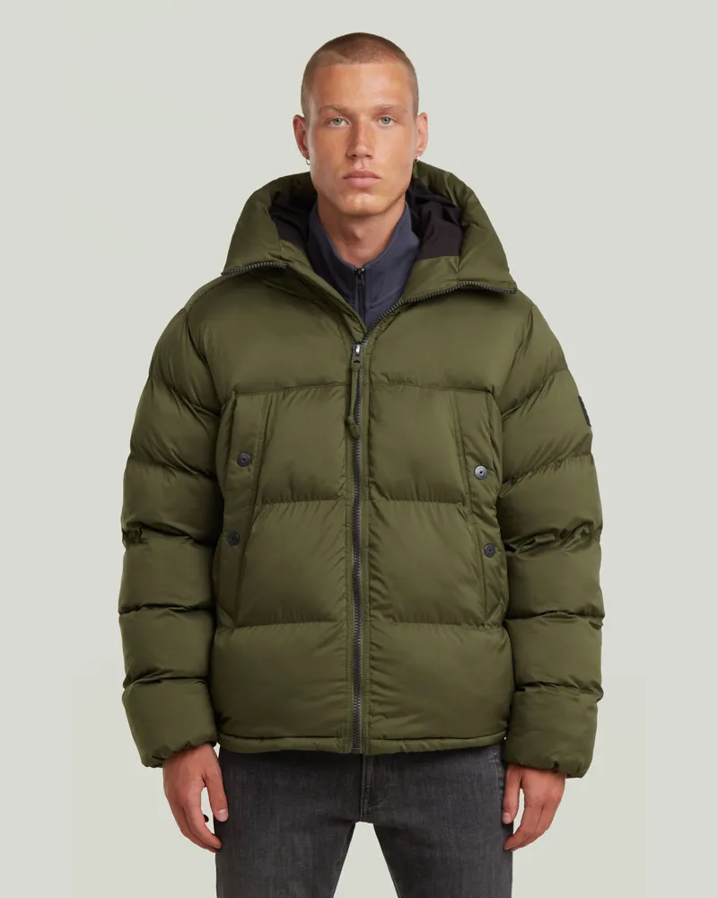 G-STAR RAW Expedition Puffer Jacke - Grün - Herren Grün