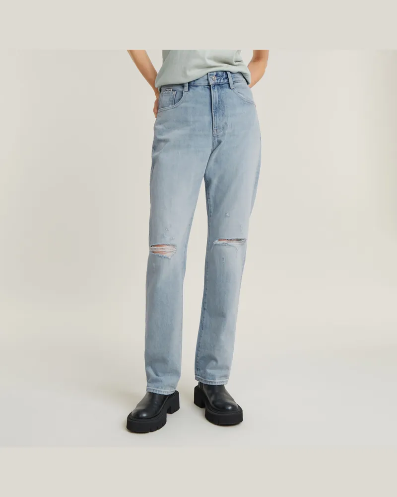 G-STAR RAW Viktoria High Straight Jeans - Hellblau - Damen Hellblau