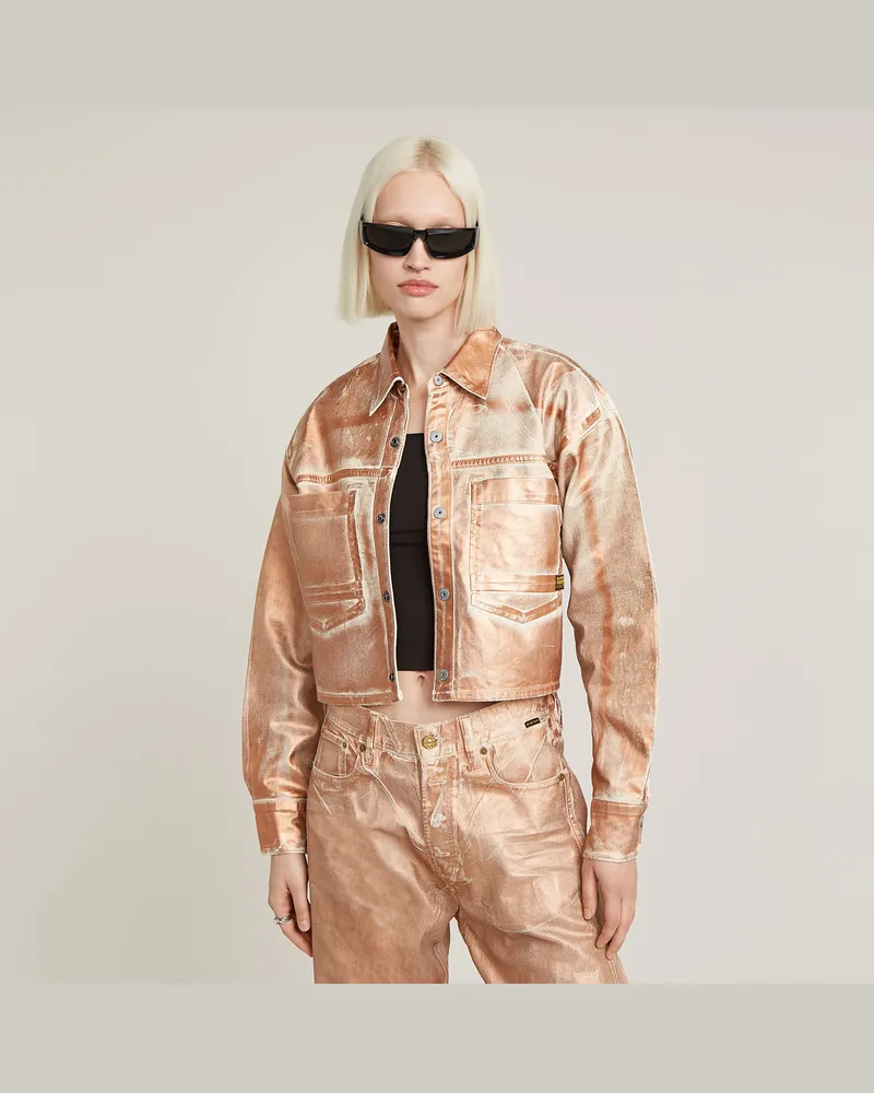 G-STAR RAW Lässiges 2-Pocket Overshirt - Pink - Damen Pink