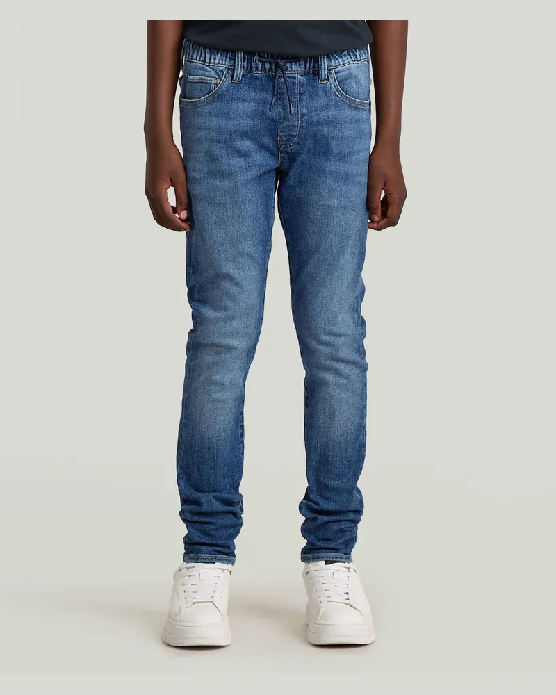 G-STAR RAW Boys 3301 Slim Pull-Up Jeans - Mittelblau - jungen Mittelblau