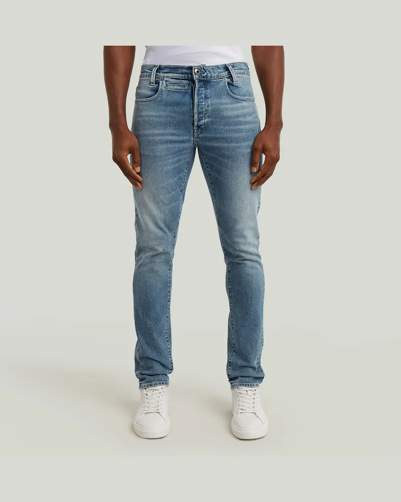 G-STAR RAW D-Staq 5-Pocket Slim Jeans - Mittelblau - Herren Mittelblau