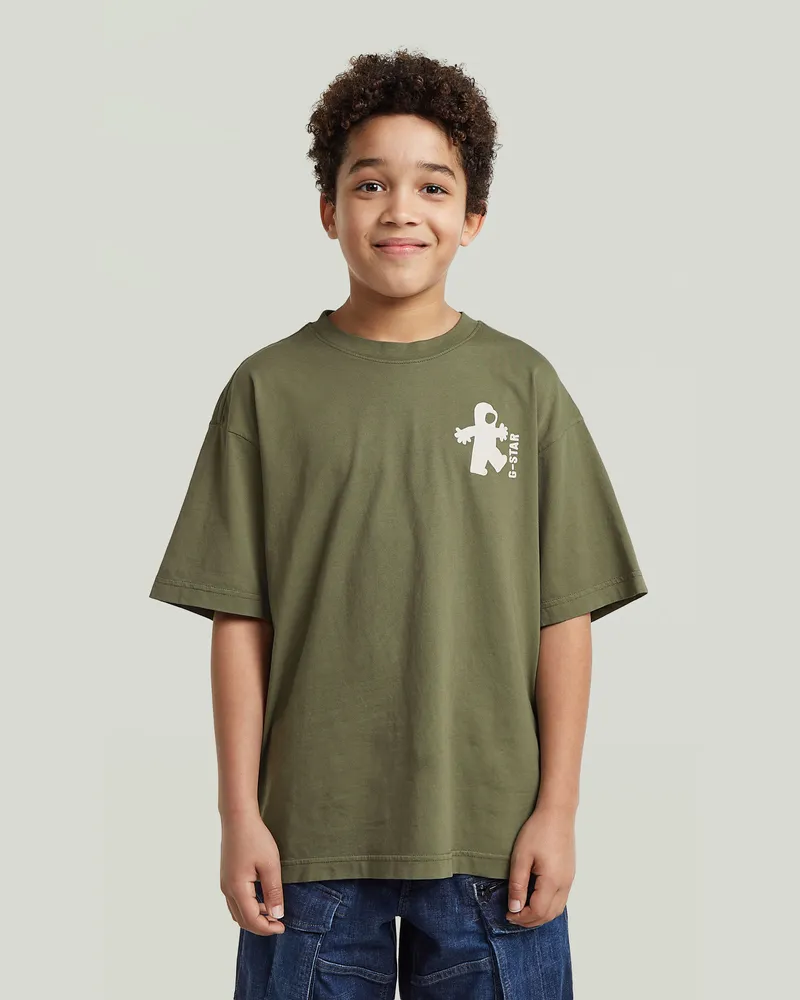 G-STAR RAW Boys Oversized T-Shirt - Grün - jungen Grün