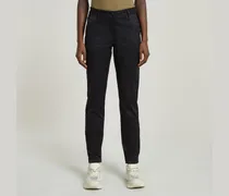 Bronson Mid Waist Chino - Schwarz - Damen