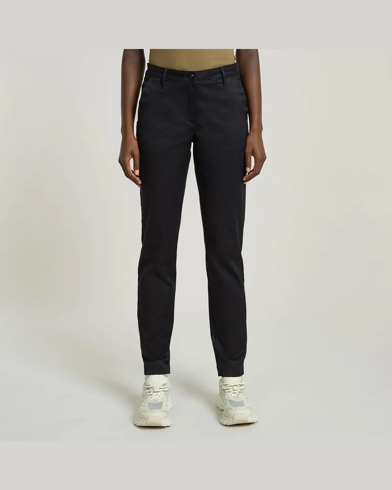 G-STAR RAW Bronson Mid Waist Chino - Schwarz - Damen Schwarz