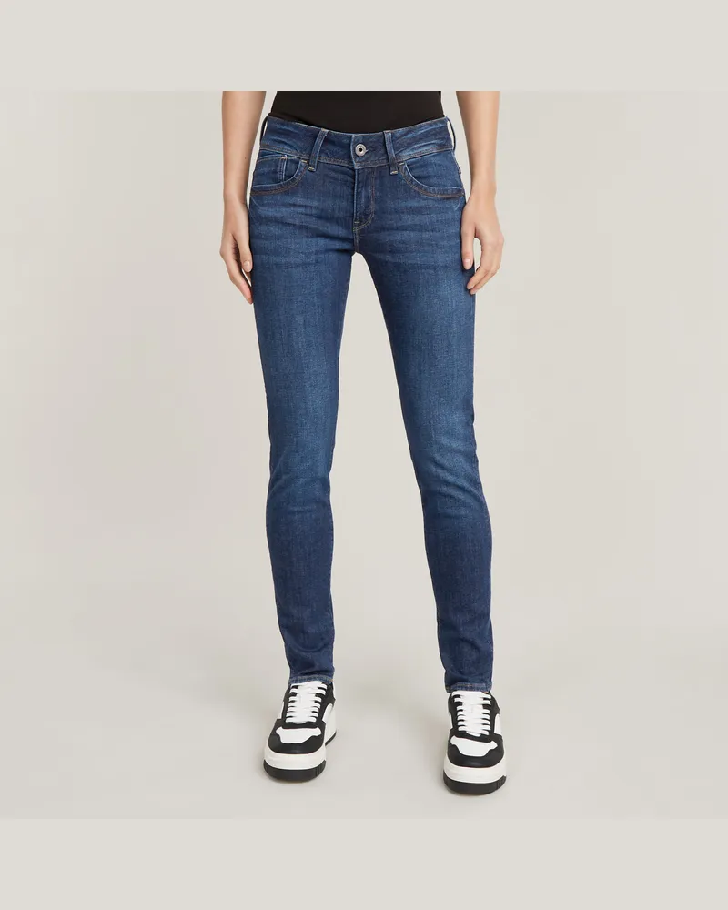 G-STAR RAW Lynn Mid Skinny Jeans - Dunkelblau - Damen Dunkelblau