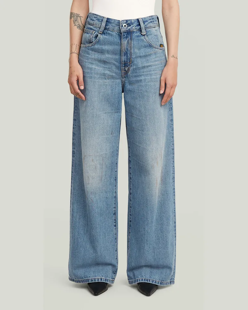 G-STAR RAW Skater High Loose Jeans - Hellblau - Damen Hellblau