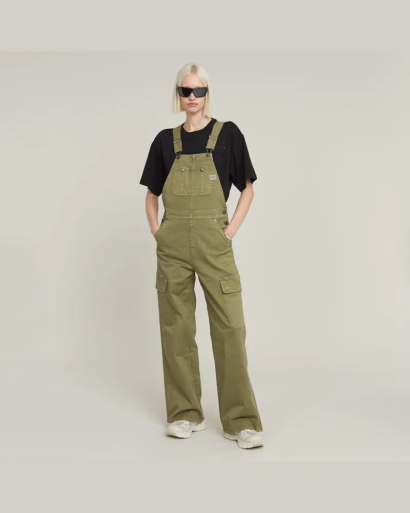 G-STAR RAW Straight Dungaree - Grün - Damen Grün