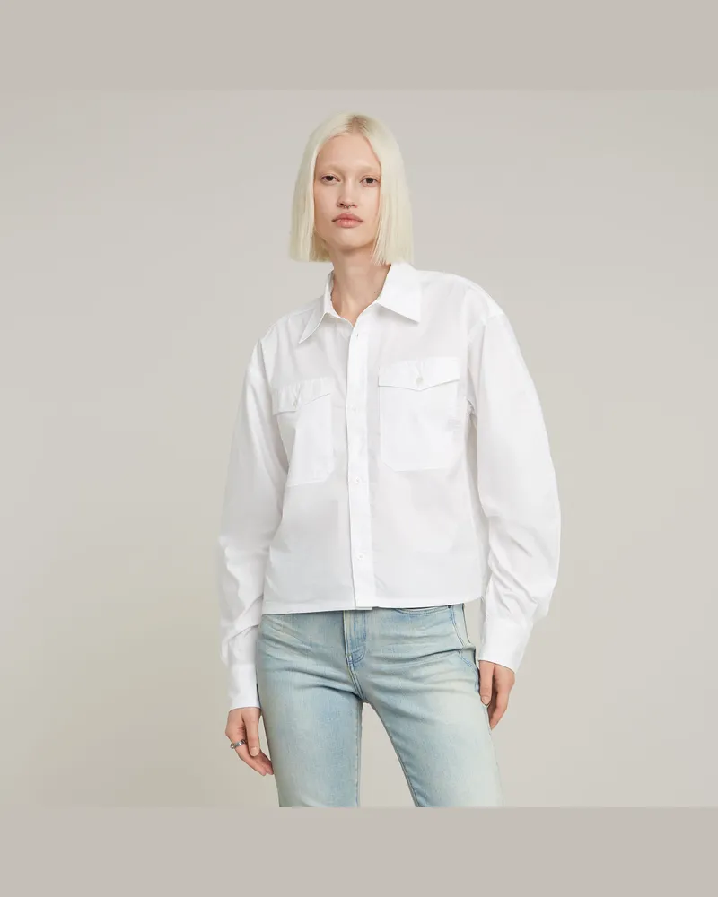 G-STAR RAW Boxy Hemd - Weiß - Damen Weiß