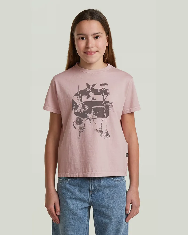 G-STAR RAW Girls Miller T-Shirt - Pink - mädchen Pink