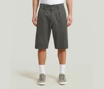 Pleated Chino Shorts - Grau - Herren