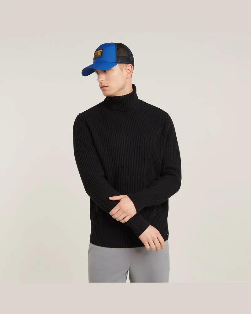 G-STAR RAW Essential Turtle Knitted Pullover - Schwarz - Herren