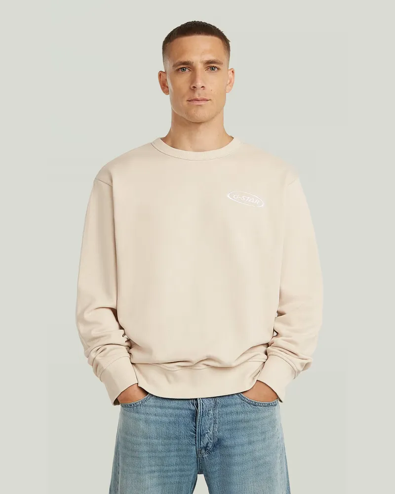 G-STAR RAW 90s Logo Sweatshirt - Weiß - Herren Weiß