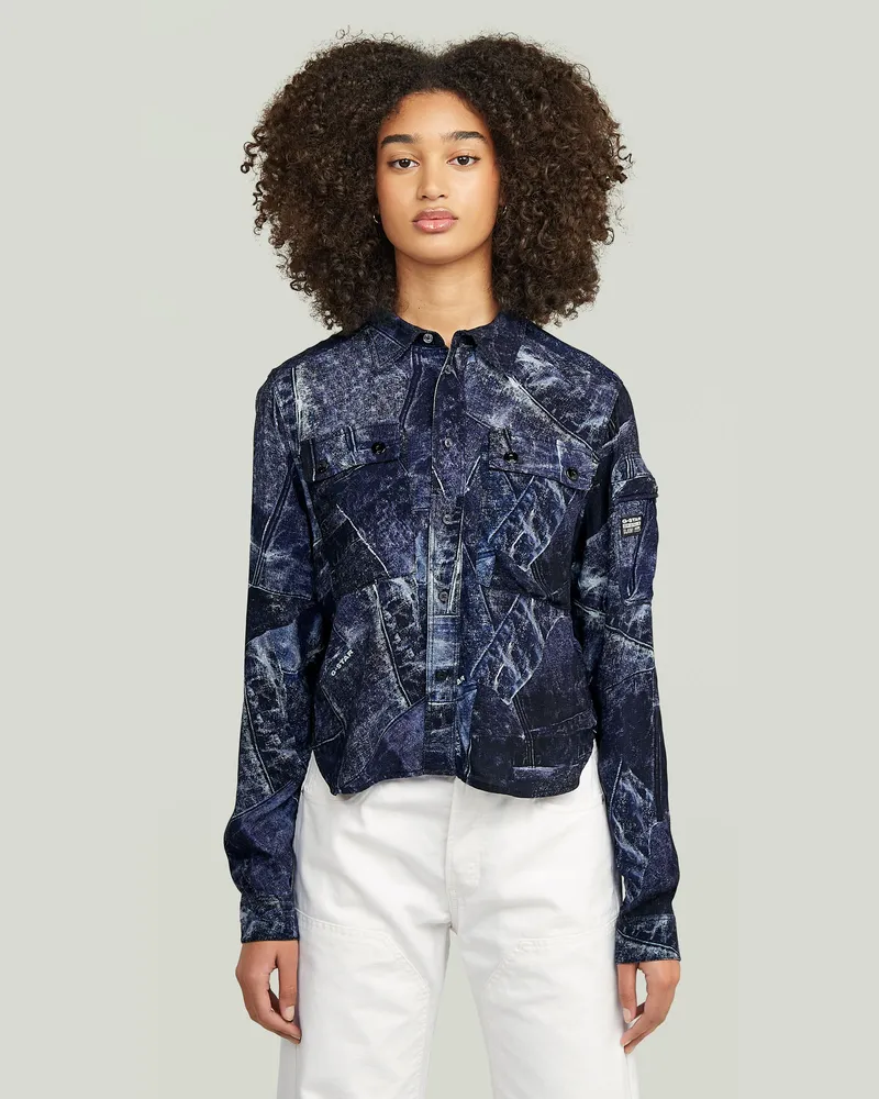 G-STAR RAW Print Shirt - Mehrfarbig - Damen Mehrfarbig