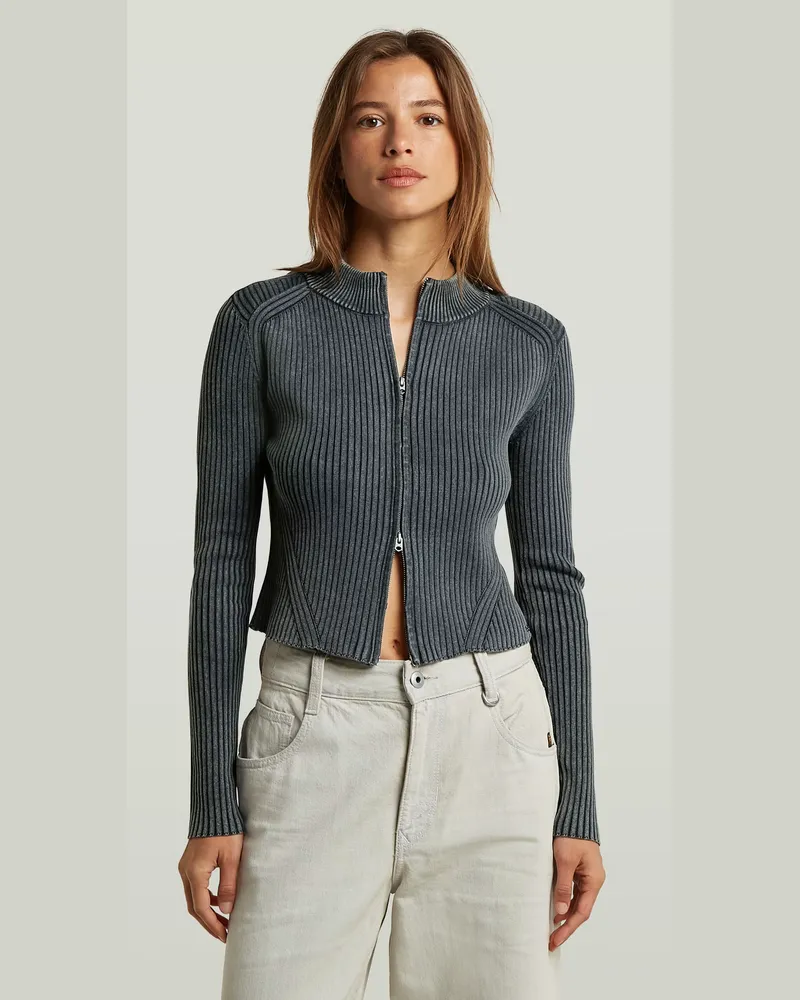 G-STAR RAW 2 Way Washed Slim Knit - Dunkelblau - Damen Dunkelblau