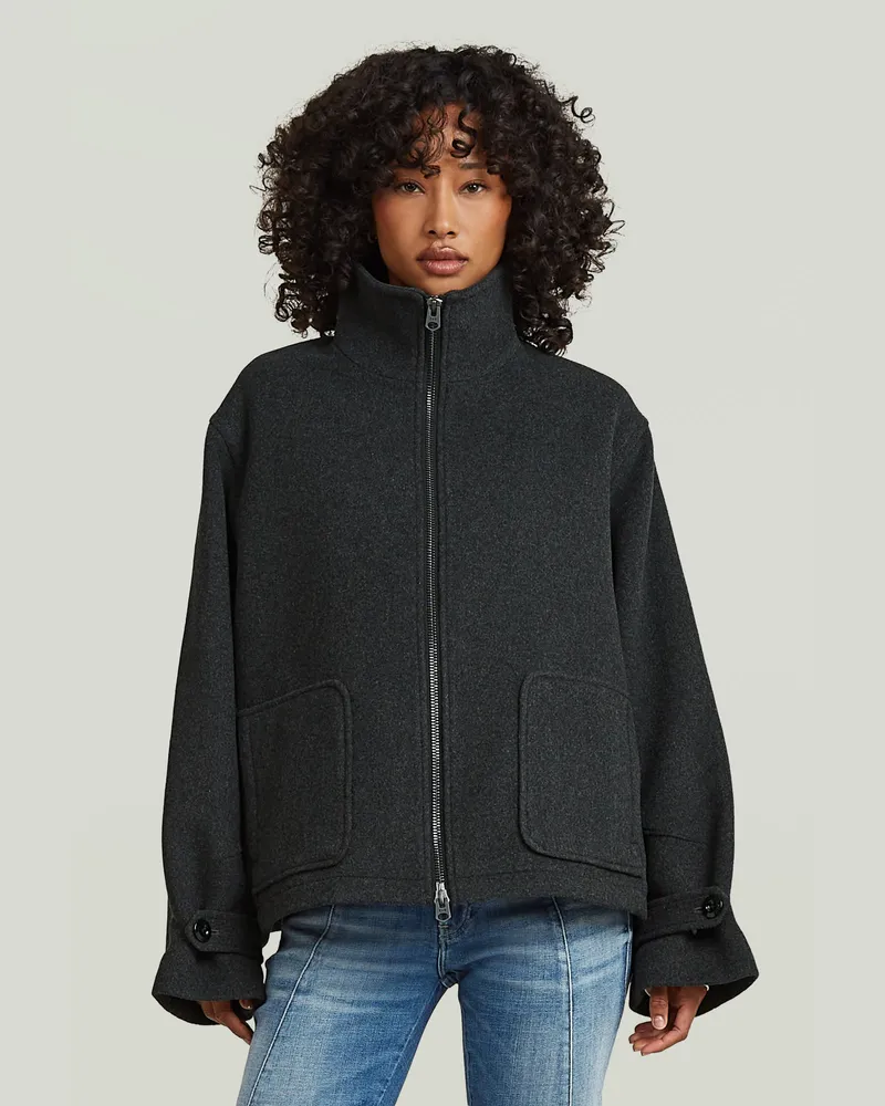 G-STAR RAW Wool Blouson - Grau - Damen Grau
