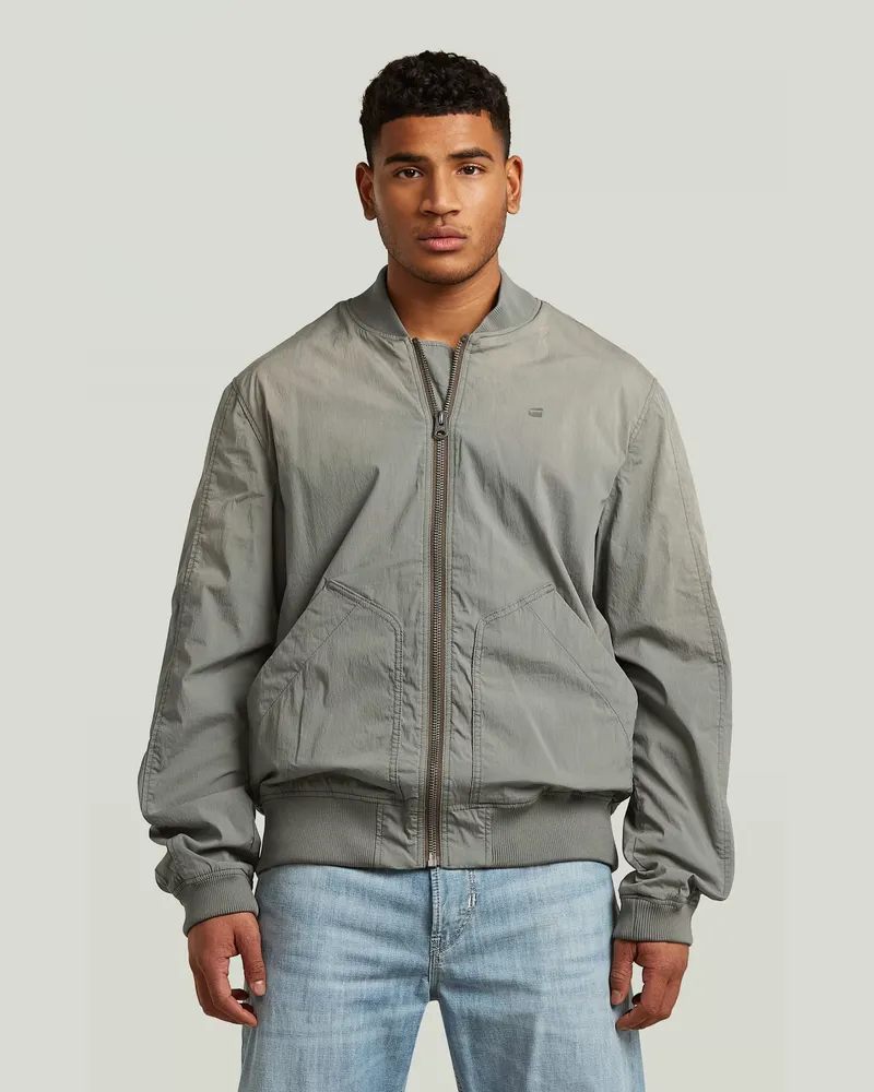 G-STAR RAW Sunfaded Bomber Jacke - Grün - Herren Grün