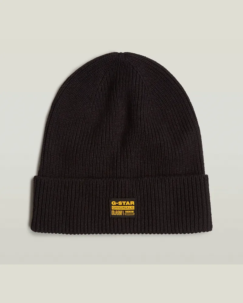 G-STAR RAW Geffo Long Beanie - Schwarz - Herren Schwarz