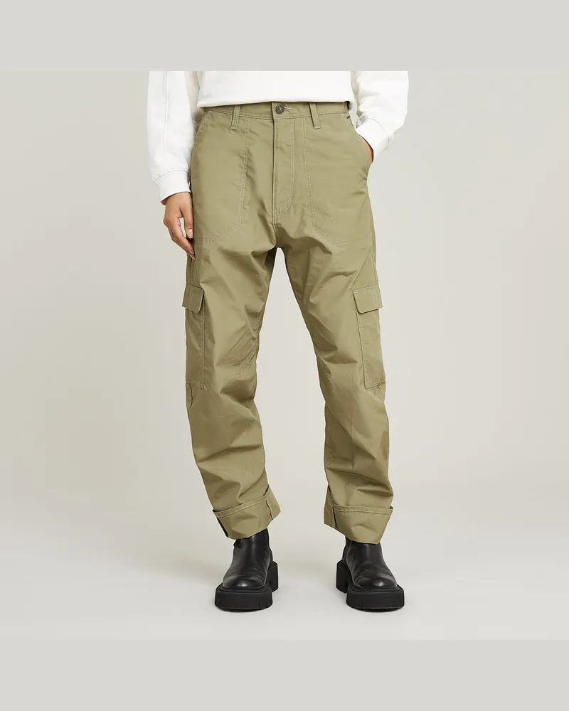 G-STAR RAW Cargo 3D Boyfriend Hose - Grün - Damen Grün